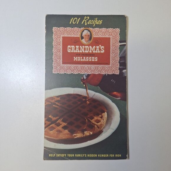 101 Recipes Grandmas Molasses Old Fashioned Vintage Booklet 1945 Baking Cookies - Picture 1 of 8